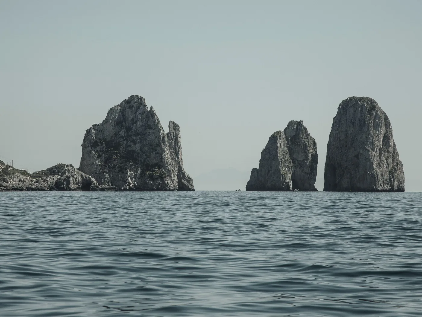 The Faraglioni rock stacks off the coast of Capri